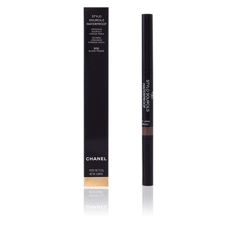 chanel blonde tendre eyebrow pencil|Chanel Stylo Sourcils Waterproof, 806 Blond Tendre, 0.09 Ounce.